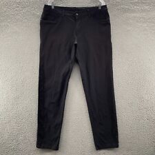 Lululemon Pants Men 36x32 Black Tapered Stretch ABC Pant Classic Casual Chino picture