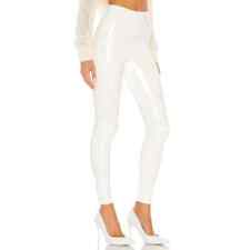 Women PU Leather White Pants Sexy High Waist Bodycon Summer PVC Skinny Trousers picture