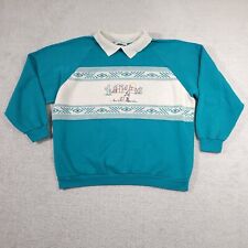 Vintage Great Lakes Apparel Blue Long Sleeve Desert Scene Sweatshirt Size 1X picture