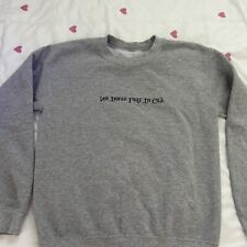 Ariana Grande “No Tears Left To Cry” Sweatshirt Official Merch Small Gray picture