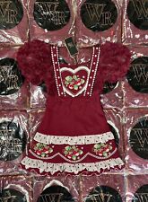 Lolita Sweet Cute Strawberry Embroidered Dress with Pearl XL✨ picture