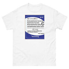 Dextroamphetamine Drug Label Vintage Advertising Unisex T-Shirt picture