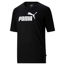 Puma Essentials Logo Crew Neck Short Sleeve T-Shirt Big Tall Mens Black Casual T picture