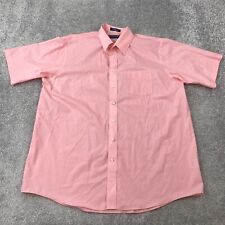 Stafford Essentials Classic Fit The Everyday Shirt Men's 18 Short Sleeve Pink picture