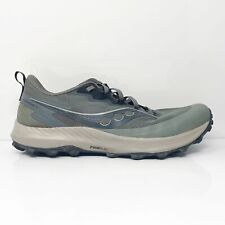 Saucony Mens Peregrine 14 S20916-101 Gray Running Shoes Sneakers Size 11.5 picture