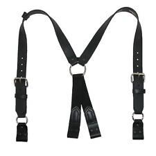 New Boston Leather Leather Loop End Fireman Work Suspenders picture