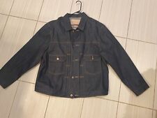 Ciano Farmer Selvedge Denim Jacket XXL, Custom Made, Indigo Cone Mills USA Made. picture