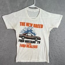 Vintage 70s 1979 Ford Mustang Official Pace Car T Shirt Adult Small White Mens picture