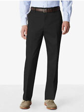 Dockers Signature Iron Free Relaxed Fit Black Cotton Blend Pant NEW  picture