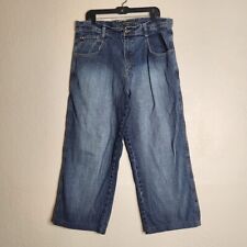 Southpole Jeans Men's Size 40x28 Blue Denim Y2K Zip Fly High Rise Baggy picture