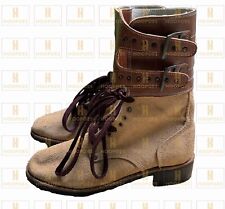WW2 AMERICAN BUCKLE COMBAT BOOTS, US ARMY LEATHER BOOTS - All Sizes available picture