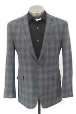 blue plaid JOSEPH ABBOUD tweed blazer suit jacket sport coat wool slim fit 40 R picture