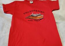 Thunderbird Yacht Lake Tahoe T-Shirt Small Embroidered Vintage picture