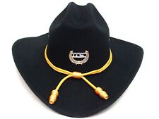 BLACK Cavalry Mens Civil War Cavalry Hat western Old West 2 SIZES faux felt NEW picture