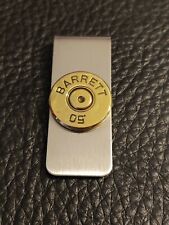 BARRETT .50 MONEY CLIP - Stainless Steel Clip with Brass Nameplate in Gift Box picture
