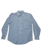 Men's Nautica Blue Gingham Button Down Shirt Size M Wrinkle Resistant picture