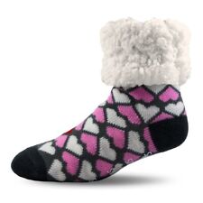 Pudus Unisex Classic Slipper Socks - Valentine Hearts picture