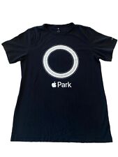 Apple Park Infinity Loop Short Sleeve T-Shirt Sz M Black White California 95014 picture