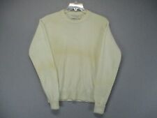 Vintage Norm Thompson Sweater Mens 44 Cream Cashmere Thick Golf Grandpa Pullover picture