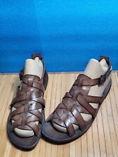 MOMA Men's US 11 EU 44 Light Brown Genuine Leather Sandals Italy.OBO picture