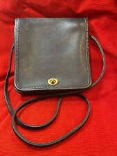 Vintage COACH Compact Bag Crossbody  9620 Pre-1994 Leather BLACK picture