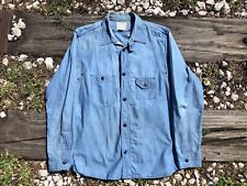 1920s/1930s Styled Big Yank  Denim Chambray Shirt Size Large picture