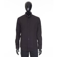 CELINE 750$ Black Cotton Poplin Shirt - Inverted Collar, Loose Fit picture