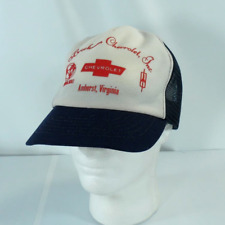 Vintage Brockman Chevrolet Dealership Mesh Trucker Snapback Cap Hat Amherst VA picture