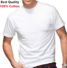 New 12 Pack Men's 100% Cotton Tagless T-Shirt Undershirt Tee Plain White S-XL picture