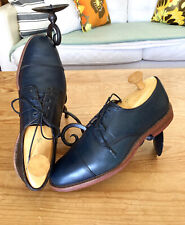 Allen Edmonds Oak Street Cap-Toe Men Size 10 D Slate Dainite Oxford Dress Shoes picture