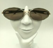 Vintage Silhouette 1928 20 6057 Gold Transparent Oval Sunglasses FRAMES ONLY picture