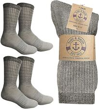 4 Units of Wholesale Bulk Merino Wool Thermal Boot Socks (Mens/Assorted, 4) - picture