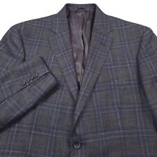 $698 Bloomingdales Gray Plaid Loro Piana Sport Coat Blazer Jacket Mens 44R picture