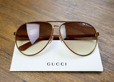 Gucci GG2887S Aviator Sunglasses in Brown and Brown Gradient Lens picture