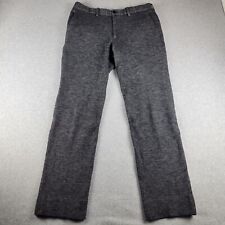 Joseph Homme Pants Mens 48 (32x30) Dark Gray Straight Trouser Flat Front Office picture