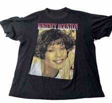 VINTAGE Whitney Houston Rap Tee Rap Shirt XL  Music Double Sided READ picture
