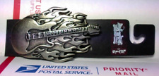 Levi's Flaming Guitar Belt Buckle picture