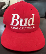 Rare 1987 Bud King Of Beers Hat Budweiser (no mesh back) NWOT Fast Shipping picture