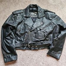 First genuine leather jacket cropped  picture
