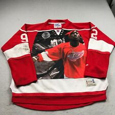 Post Game Red Wings Jersey Mens 2XL XXL Red Hockey Detroit 2Pac RIP Bishop 92 picture
