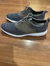 Cole Haan mens size 10.5 Oxford Grand OS Stitchlite Knit lace up shoes Gray picture