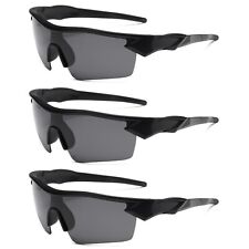 3PK Men Sport Sunglasses Polarized for Driving Fishing Golf Big Small Face UV400 picture