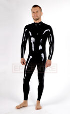 Men Latex Rubber Catsuit EASY-ON (Chlorinated). BLACK picture