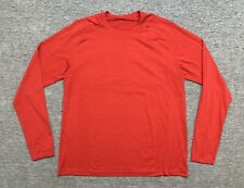 Lululemon Shirt Mens Extra Large Red Long Sleeve Pullover Stretch Gym Adult picture