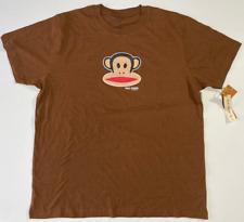 Paul Frank Mens  T Shirt Brown 100% Cotton PF307T Old Stock 2010 picture