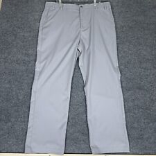 Callaway Golf Pants Men 40x30 Gray Chino Straight Fit Flat Front High Rise Adult picture