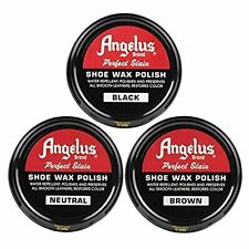 Angelus Shoe Wax Black, Brown, & Neutral (3-Pack) picture