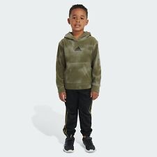 adidas kids Two-Piece Printed Microfleece Pullover and Jogger Set picture