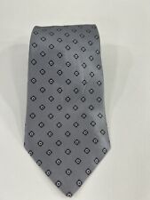 Town Craft Est. 1927 Neck Tie Gray Blue Floral 100% polyester picture