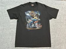Vintage Harley Davidson Shirt Mens Extra Large Black Follow Nobody 1991 Adult picture